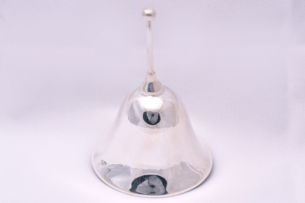 Obiecte argint masiv clopotel - model simplu tija