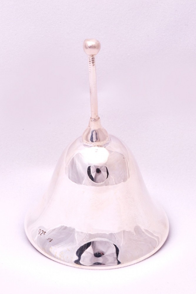 Obiecte argint masiv clopotel - model simplu tija