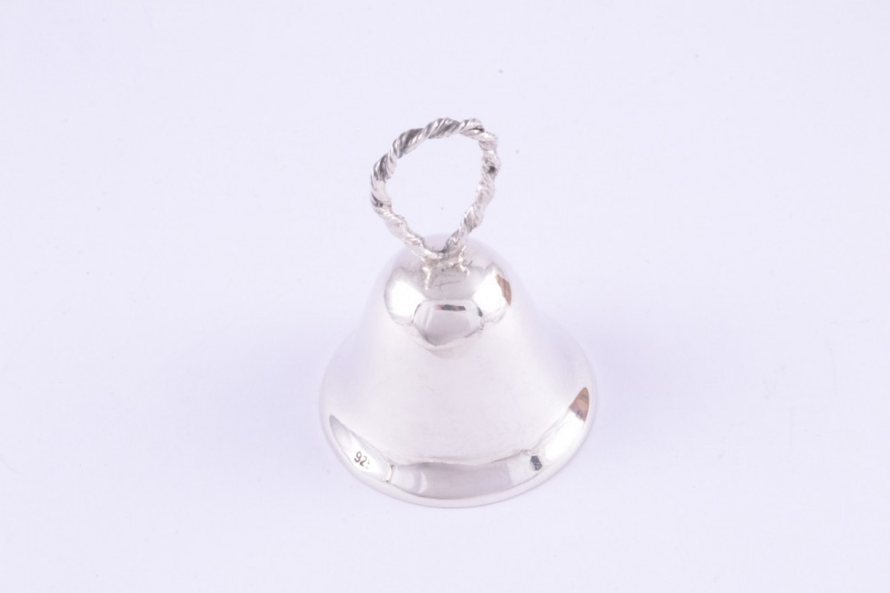 Obiecte argint masiv clopotel - codita rasucita bucla